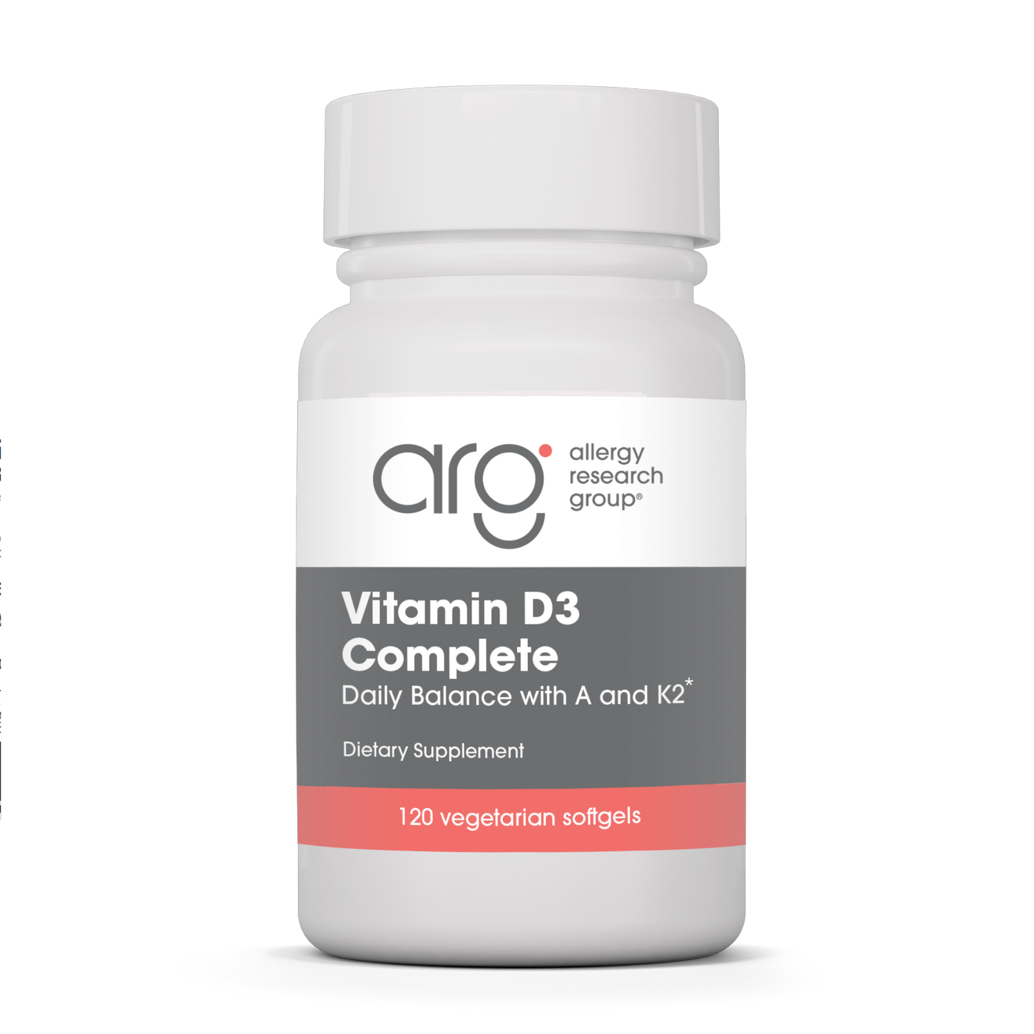 Vitamin D3 Complete Daily Balance with A and K2 120Softgels