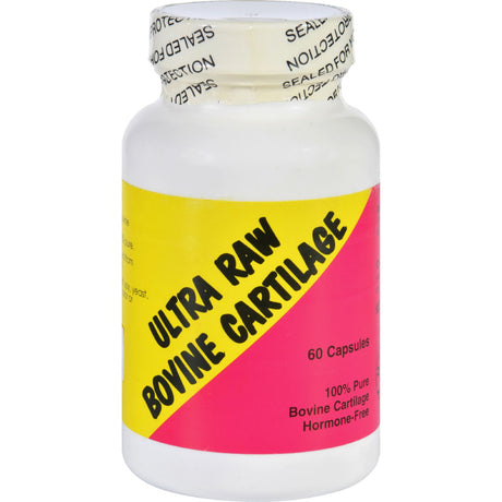 Ultra Glandulars, Bovine Cartilage - Raw - 60 Capsules