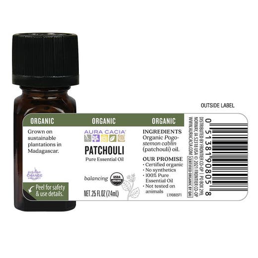 Organic Patchouli .25 ozOil