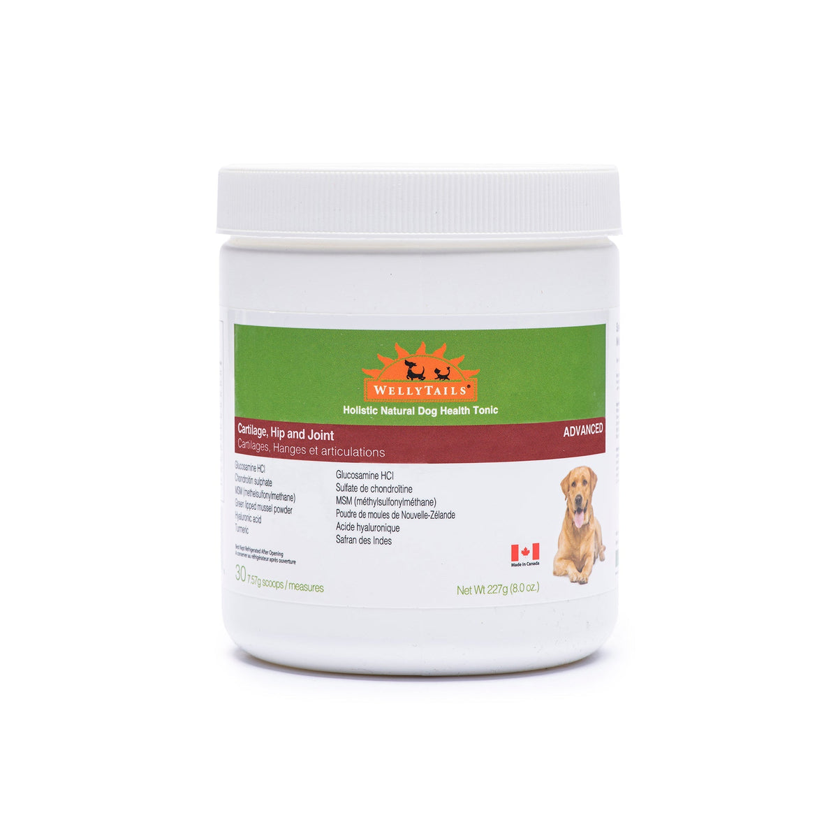 WellyTails WellyTails Cartilage, Hip & Joint Dog ADVANCED (original Rx formula updated)