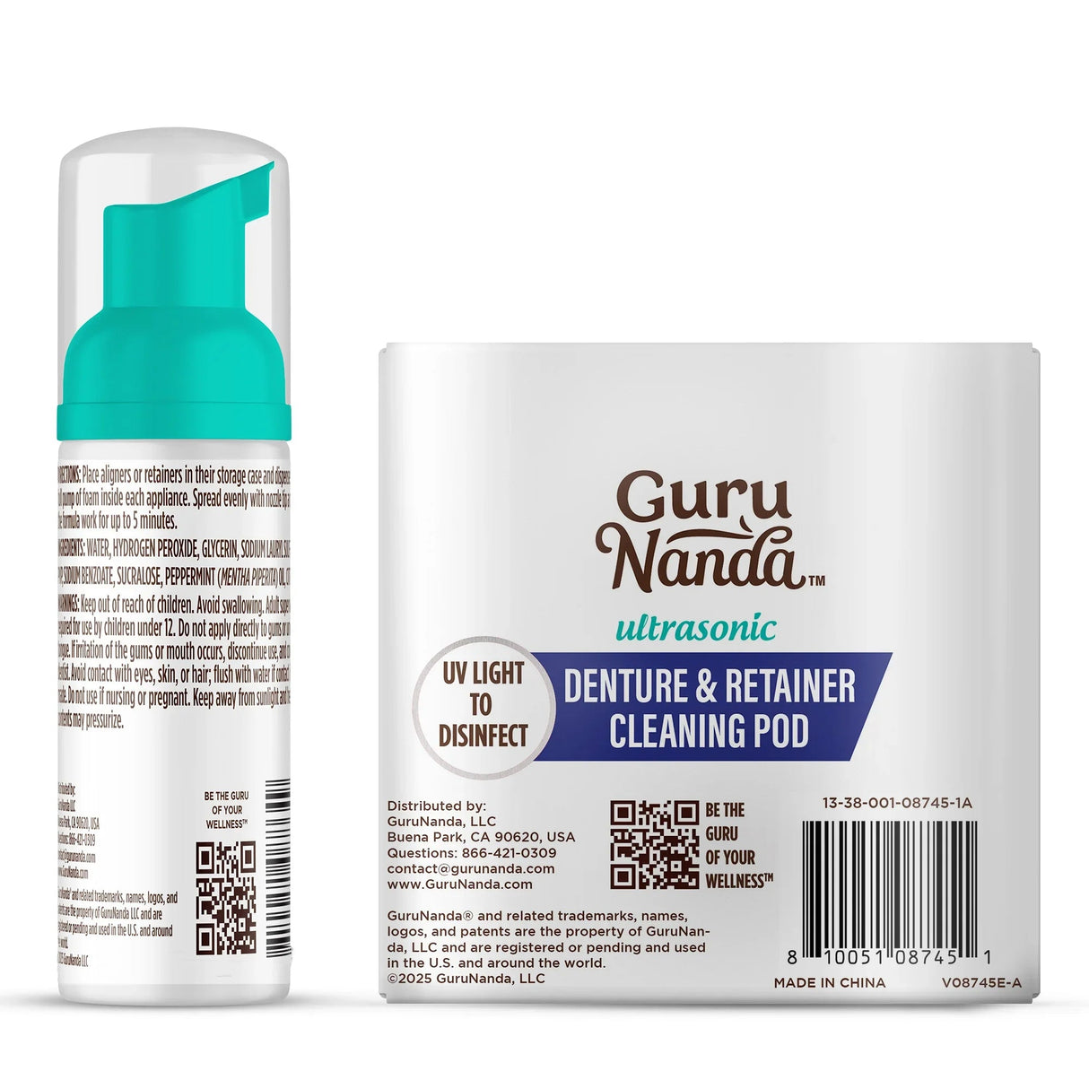 Retainer, Denture & Aligner Foam Cleaner & Cleaning Pod