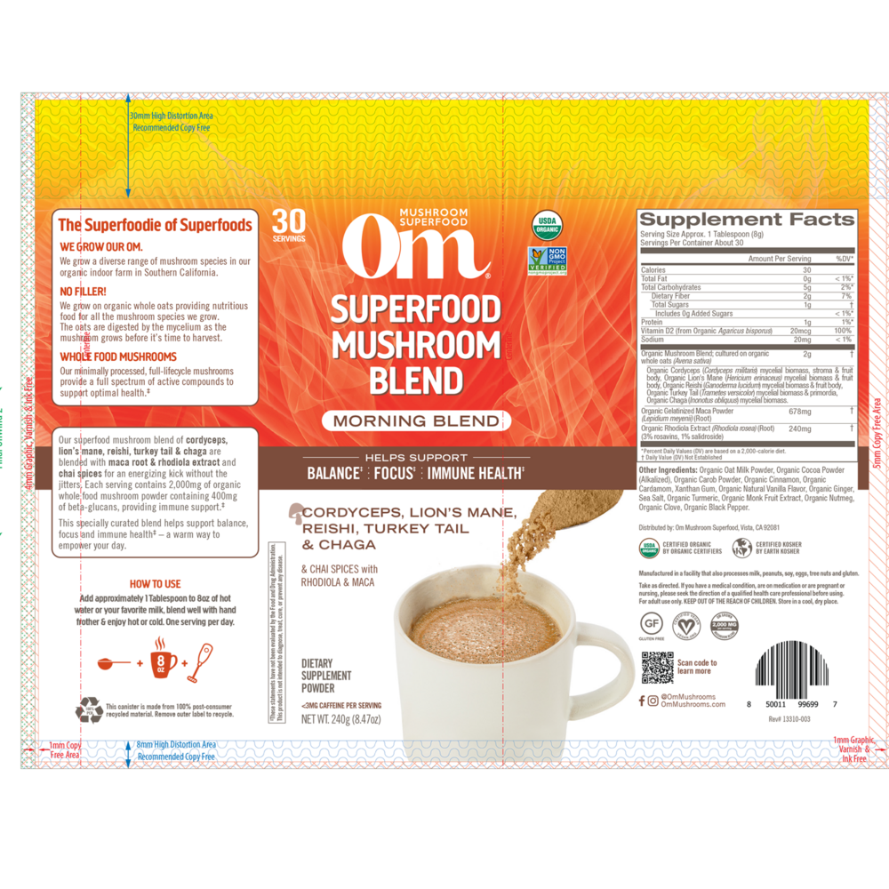 Mushroom Morning Energy Blend Powder