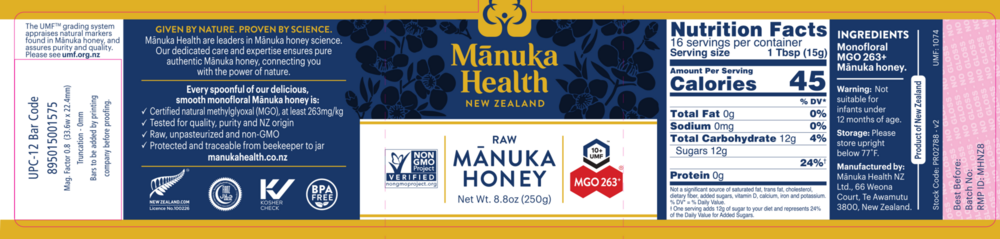MGO 263 Manuka Honey