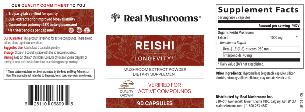 Reishi Mushroom Extract Capsules