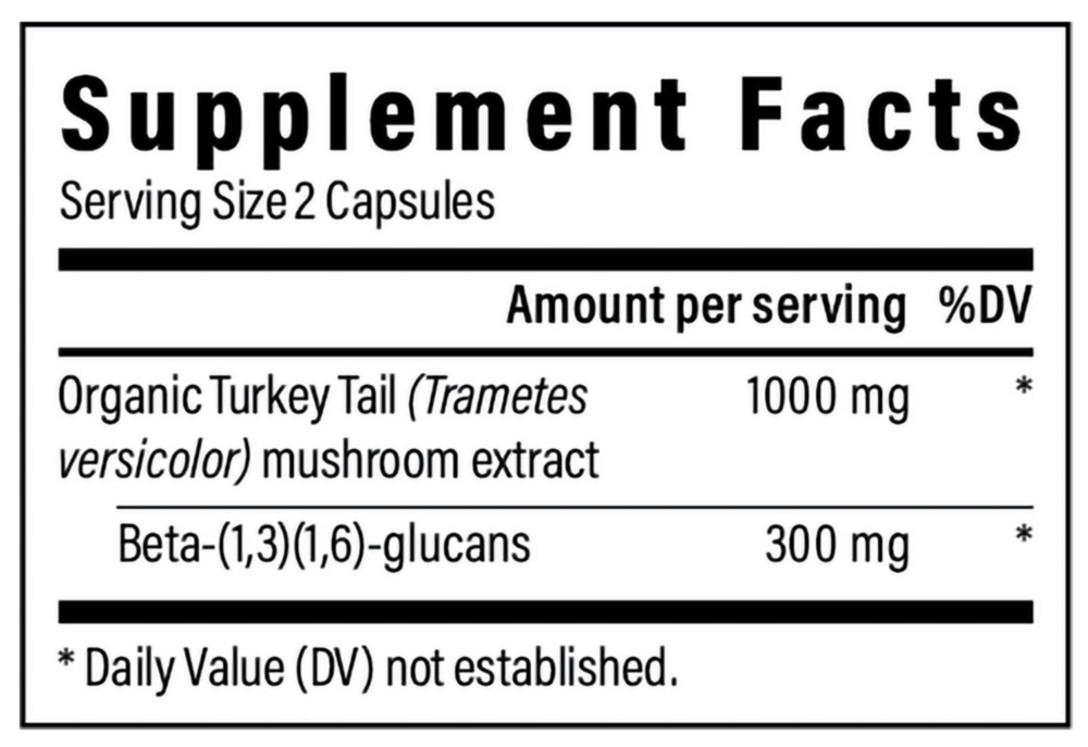 Turkey Tail Mushroom Extract Capsules