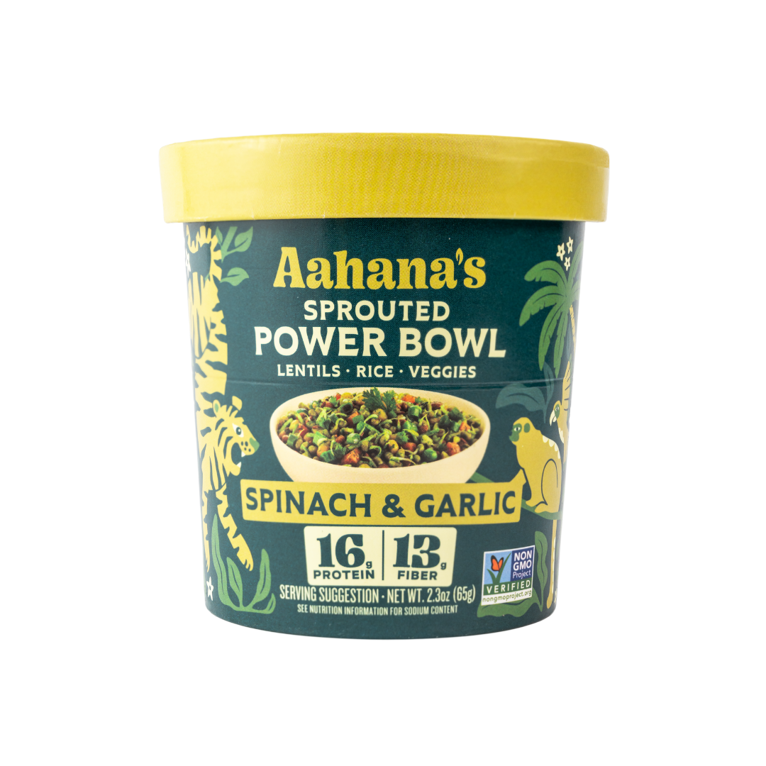 Spinach & Garlic - Sprouted Power Bowl (6 Pack)