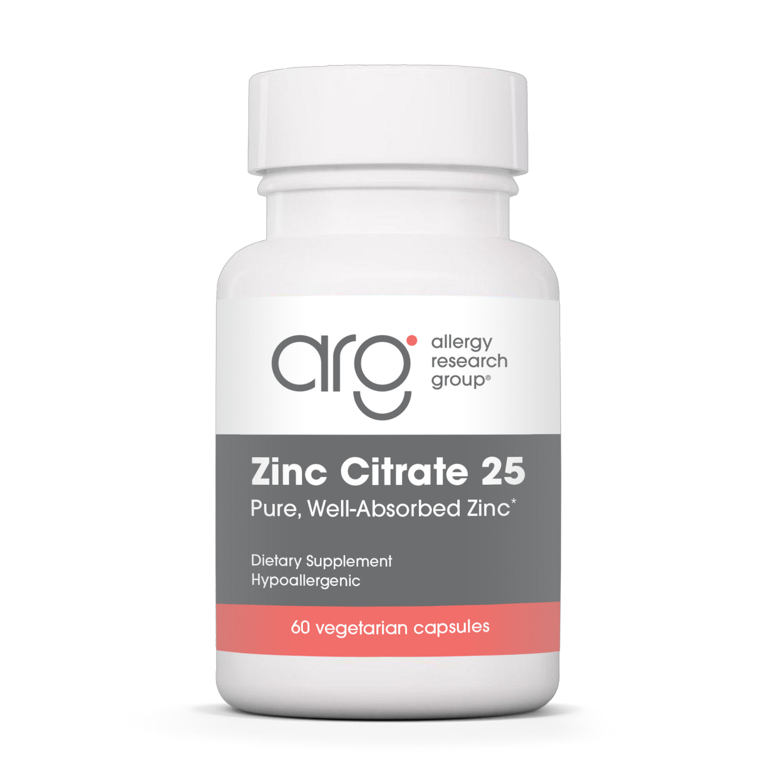 Zinc Citrate 25 MG 60 Veggie Caps