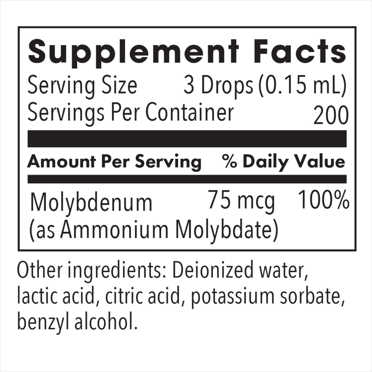 Liquid Molybdenum 1 Oz.Liquid
