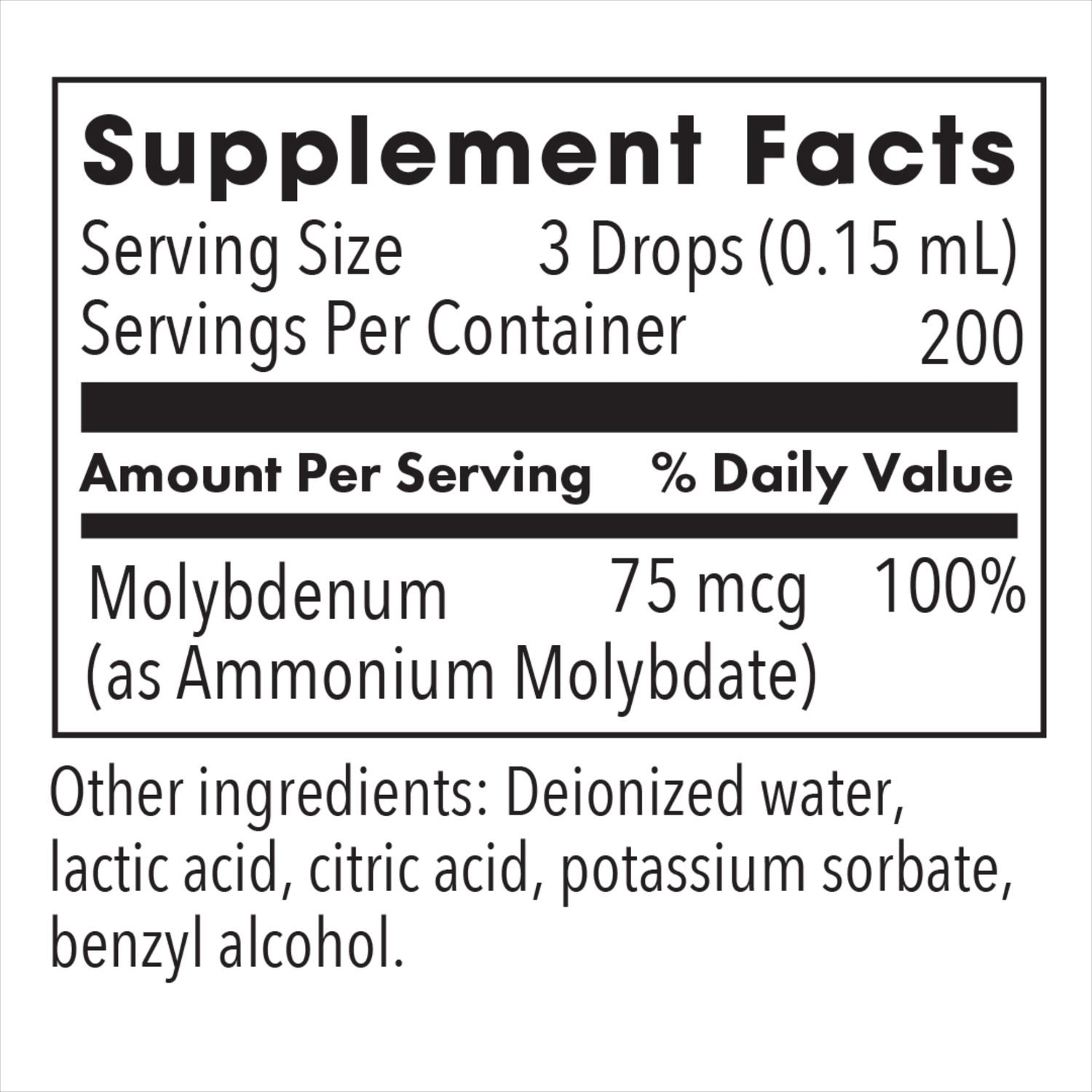 Liquid Molybdenum 1 Oz.Liquid