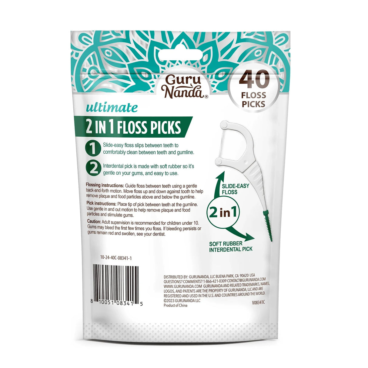 2-in-1 Dental Floss Picks