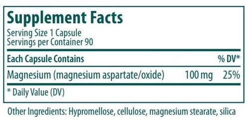 Magnesium 100 MG 90 Capsules