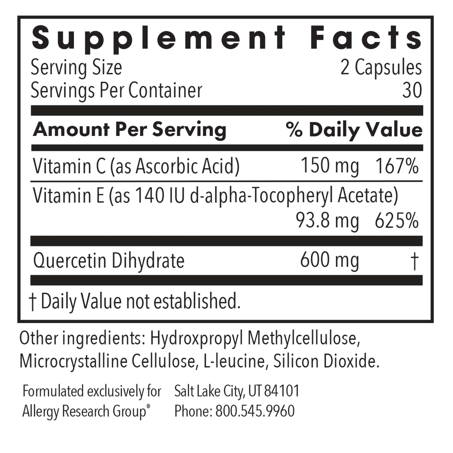 Quercetin 300 60Veggie Caps