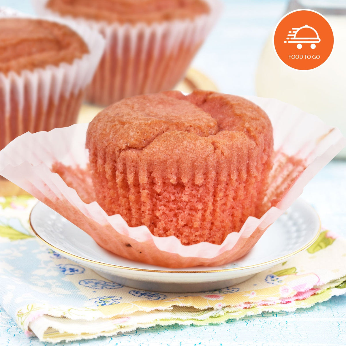 Carbolicious Strawberry Muffin (6 Muffins) Low-Carb Sugar-Free 2g Carbs per muffin Keto, Atkins Diabetic, Friendly