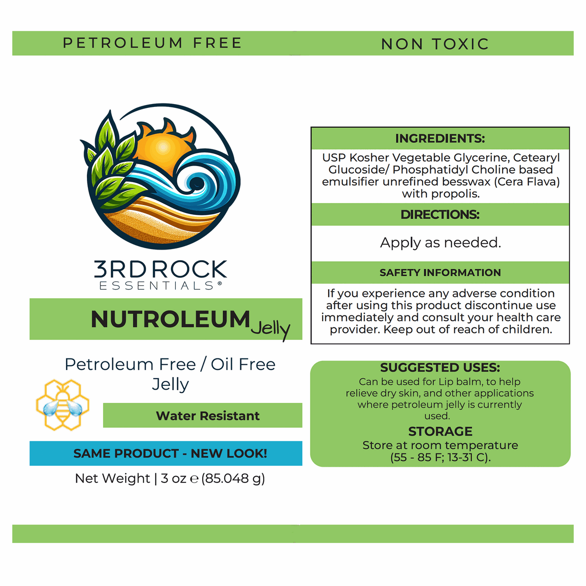 Nutroleum™ Non-Petroleum Skin Balm - Water Resistant 3 oz.