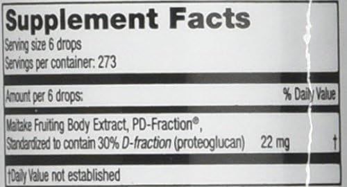 Maitake D-fraction Pro 4X 2 Oz Drops