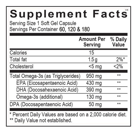 OrthOmega (New Formula!) 180 Softgels
