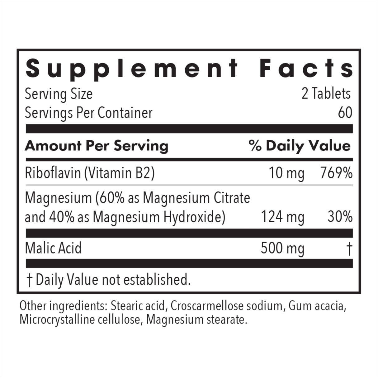 Magnesium Malate Forte 120Tablets