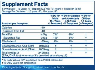 Ultra EPA/DHA liquid Natural Orange 150 ML Liquid