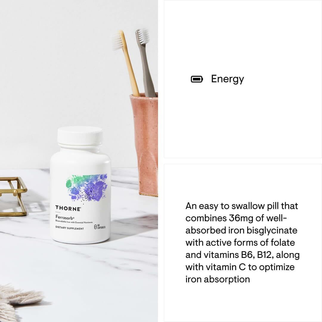 Advanced Iron Complex (formerly Ferrasorb) 60 Veggie Caps