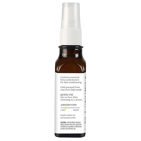 Rosehip Seed Skin Care Oil Certified Organic 1.0 fl oz (30 ml)Oil