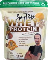 Jay Robb, Whey Protein (Pina Colada) 12 oz Powder