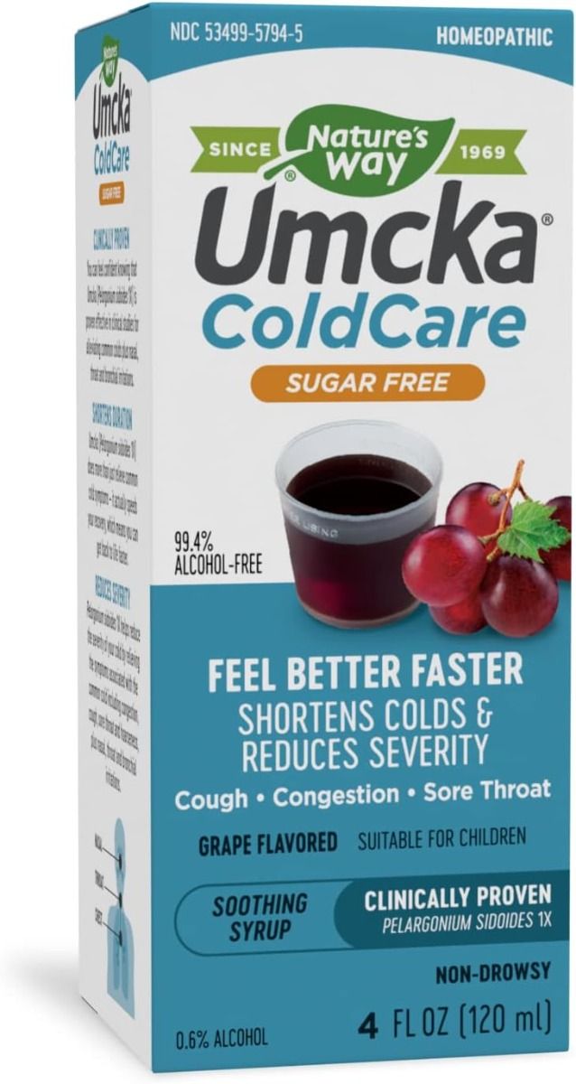 Umcka ColdCare Sugar-Free 4 OZSyrupGrape