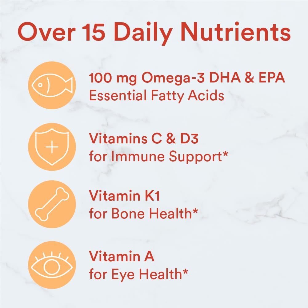 Children's All-in-One Multivitamin Plus Omega 3 Plus Vitamin D Gummies - 120 Ct