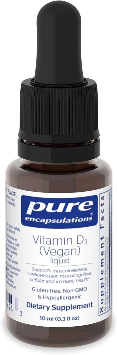 Vitamin D3 (Vegan) Liquid 10 M L (0.3 Fl. Oz)liquid