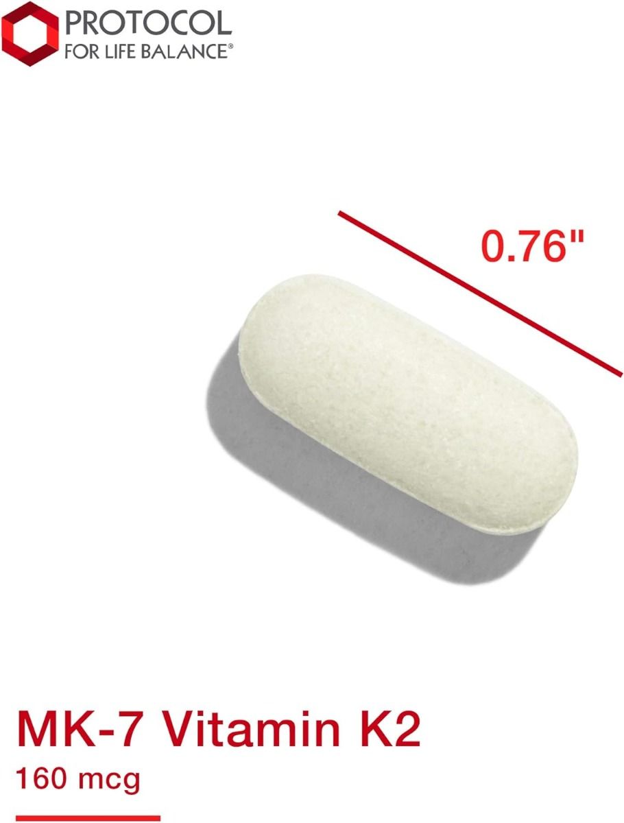 MK-7 Vitamin K2 160 MCG 60 Vegan Tablets