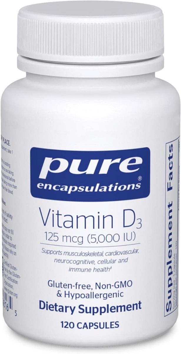 Vitamin D3 5000 IU 120 Veggie Caps