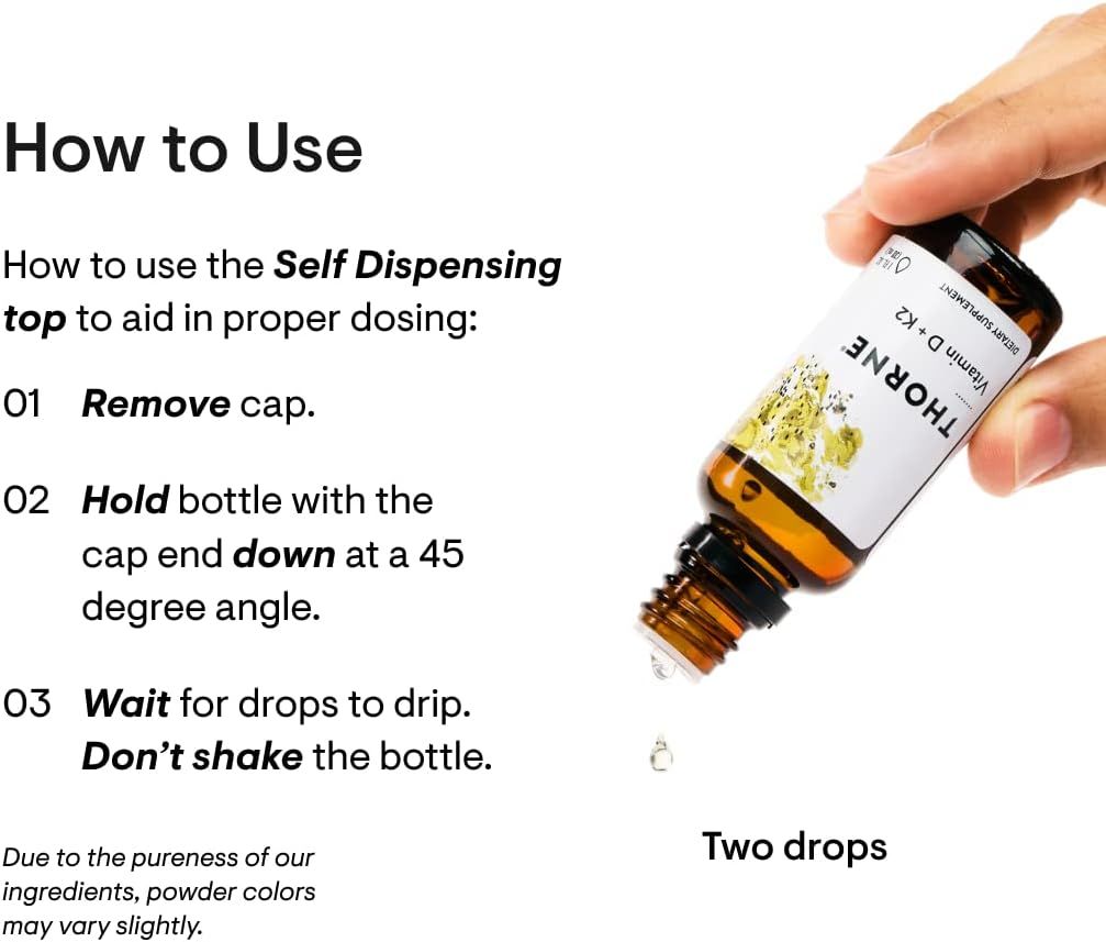 Vitamin D + K2 Liquid 500 Iu 1 Oz.