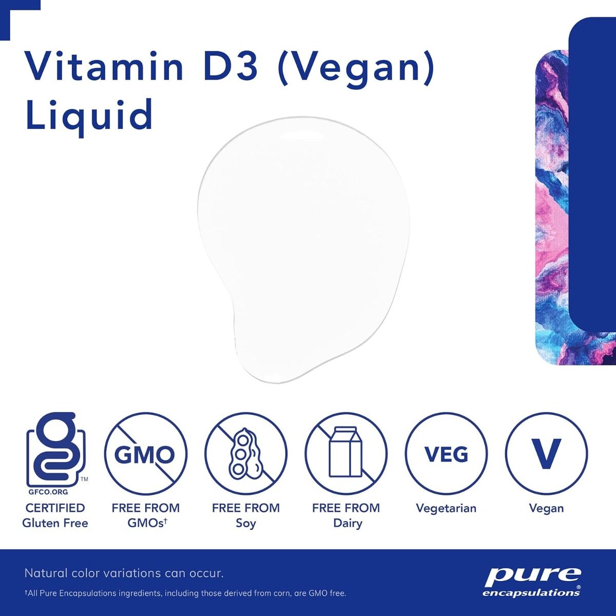 Vitamin D3 (Vegan) Liquid 10 M L (0.3 Fl. Oz)liquid