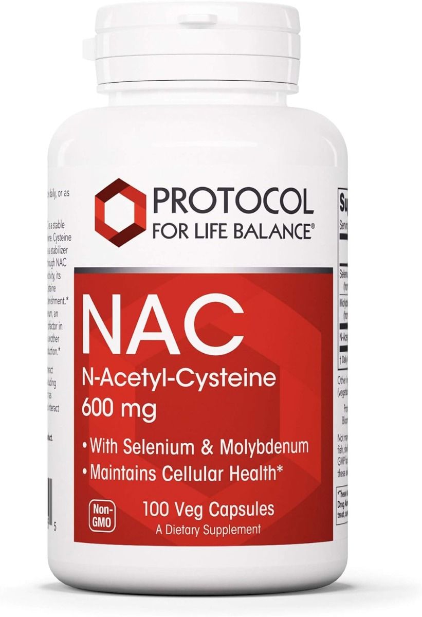 NAC N-Acetyl Cysteine 600 MG 100 Veggie Caps