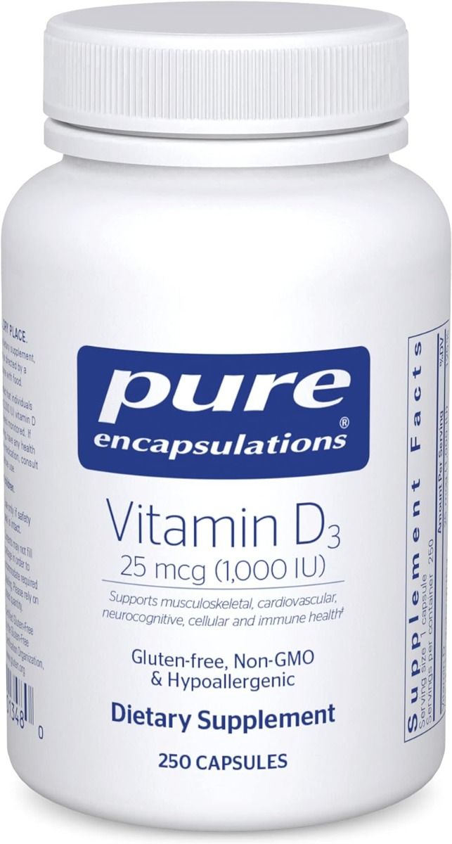 Vitamin D3 1000 IU 250 Capsules