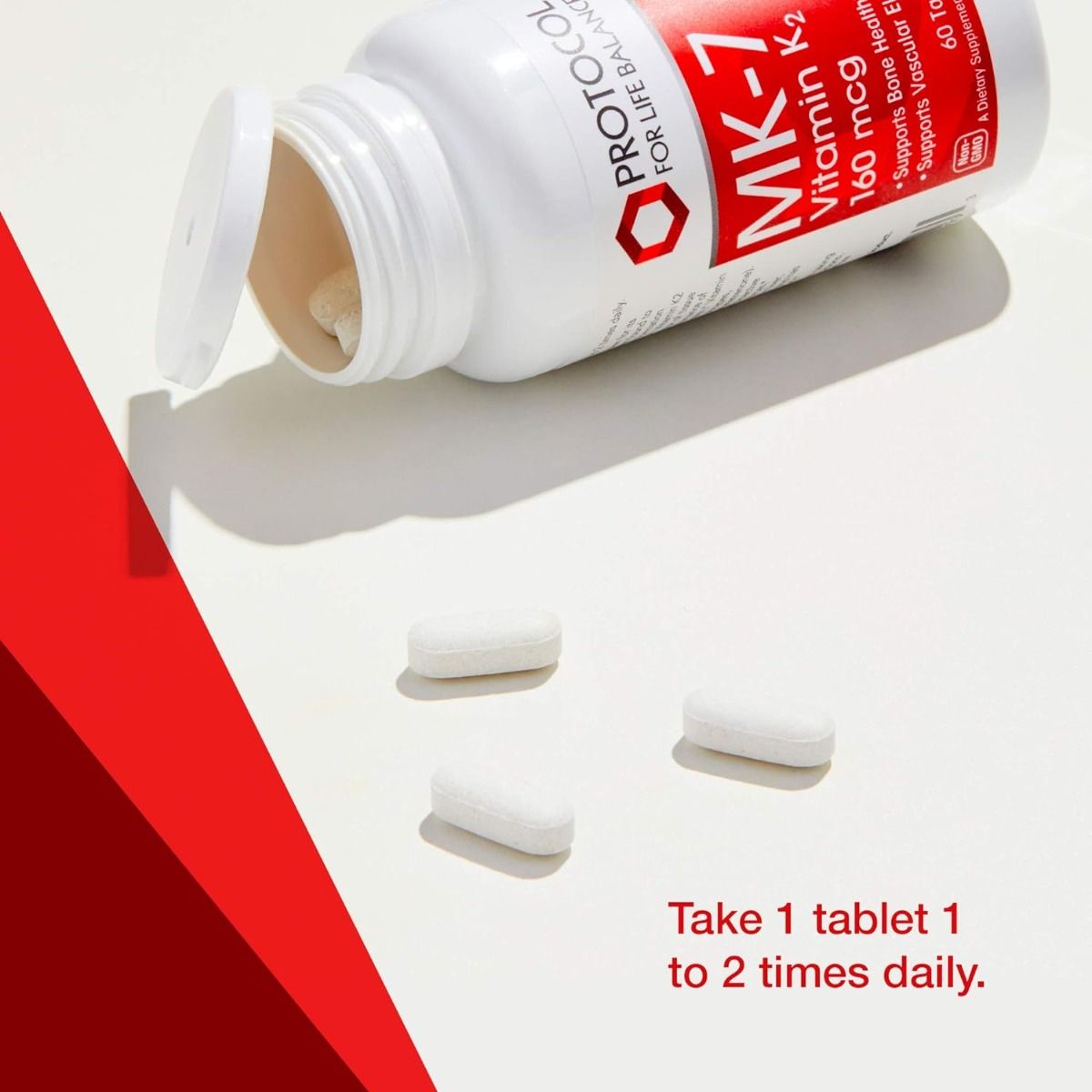 MK-7 Vitamin K2 160 MCG 60 Vegan Tablets