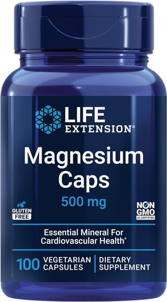 Magnesium Caps 500 MG 100 Veggie Caps