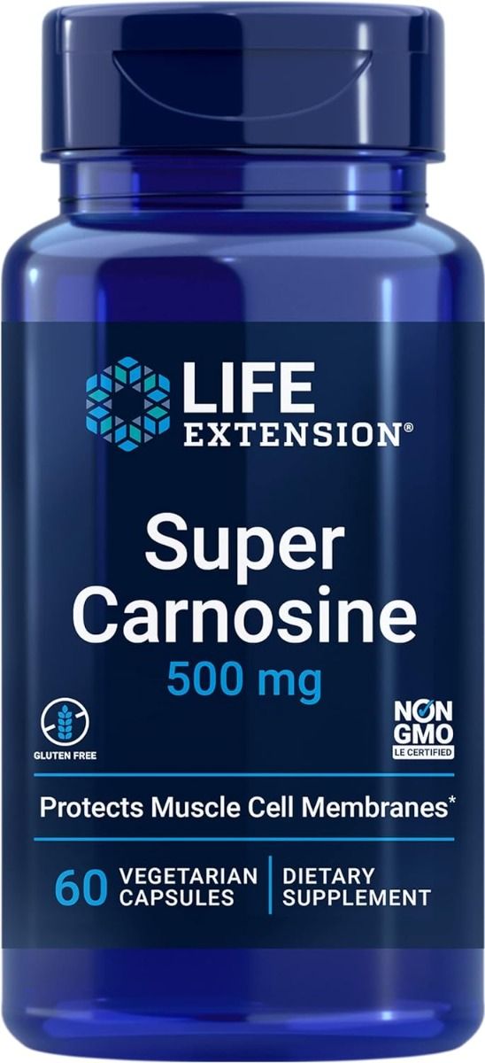 Super Carnosine 500 MG 60 Veggie Caps