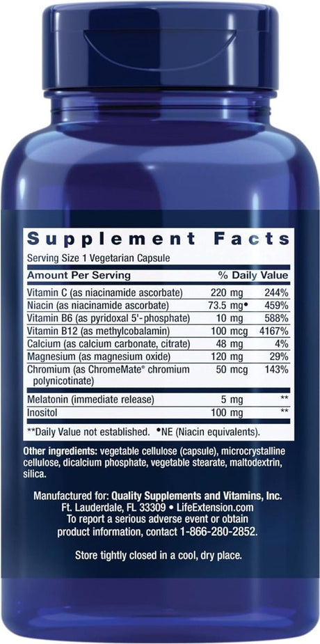 Quiet Sleep Melatonin FKA Natural Sleep 5 MG 60 Veggie Caps