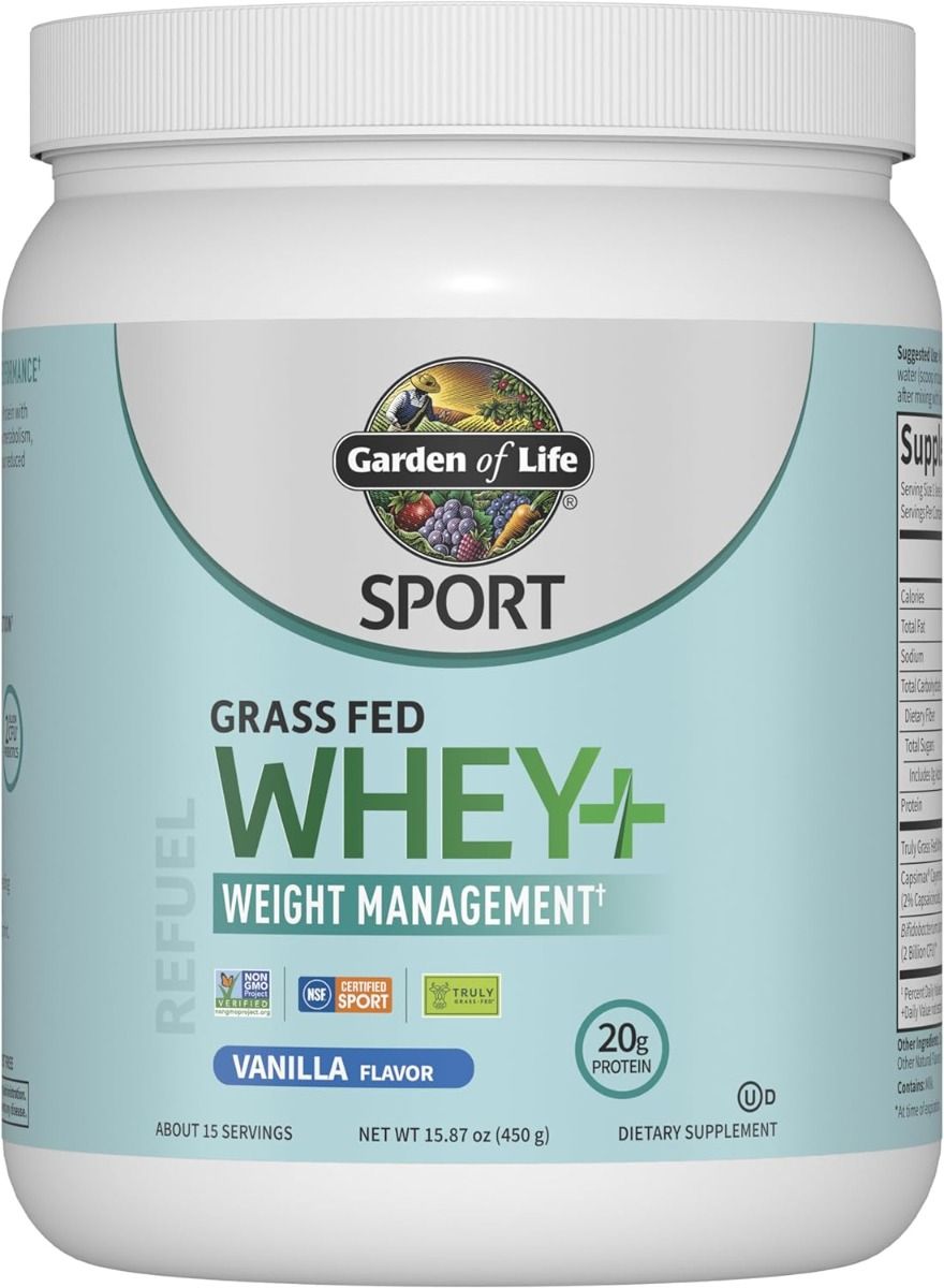 Sport Grass Fed Whey+ Weight Management Protein 450g Powder Vanilla