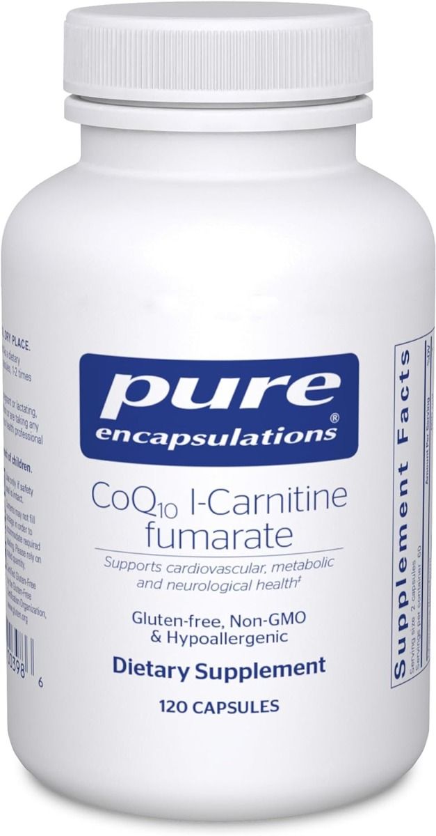 CoQ10 I-Carnitine Fumarate 120 Veggie Caps