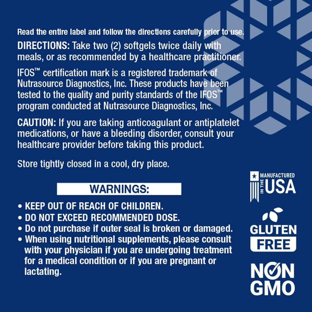 Super Omega-3 EPA/DHA with Sesame Lignans & Olive Fruit Extract 60 Softgels