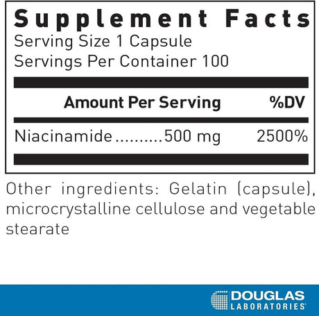Niacinamide 500 MG 100 Capsules