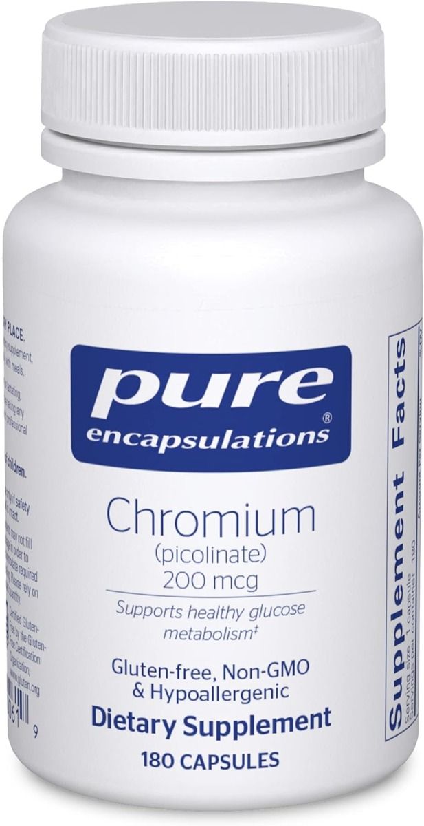 Chromium Picolinate 200 MCG 180 Capsules