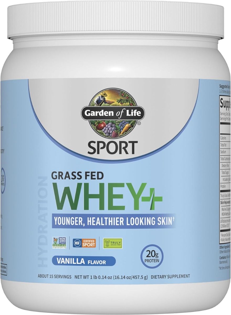 Sport Grass Fed Whey+ Skin Protein (457.5 G) Powder Vanilla