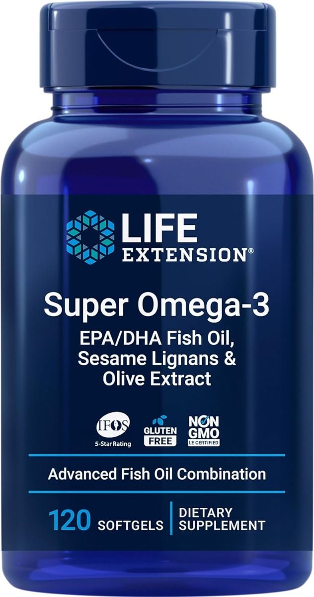 Super Omega-3 EPA/DHA with Sesame Lignans & Olive Extract Softgels
