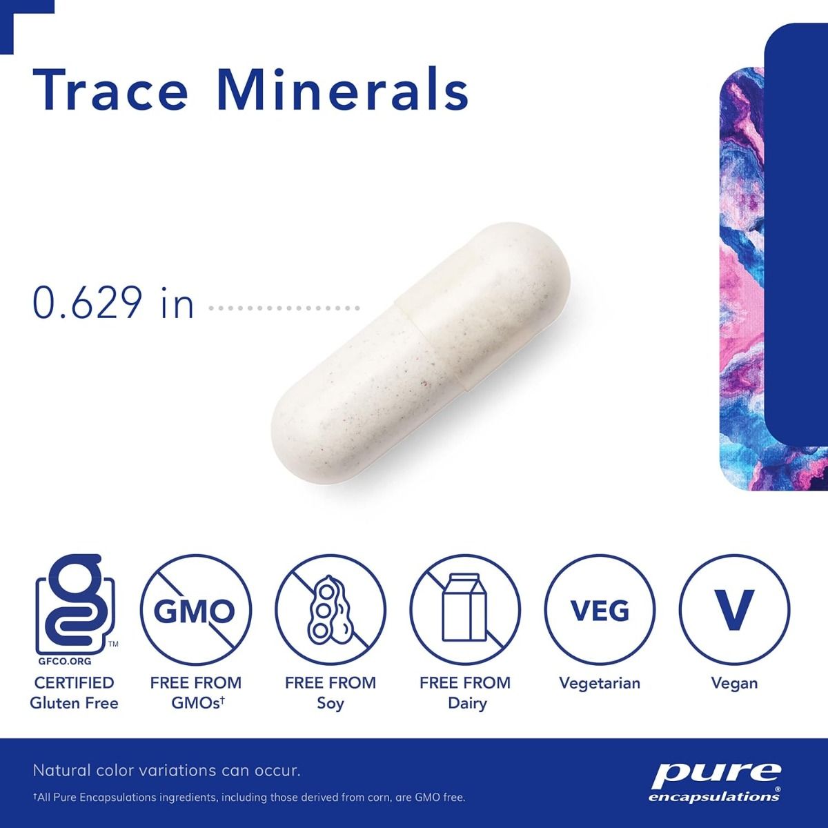 Trace Minerals 60 Veggie Caps