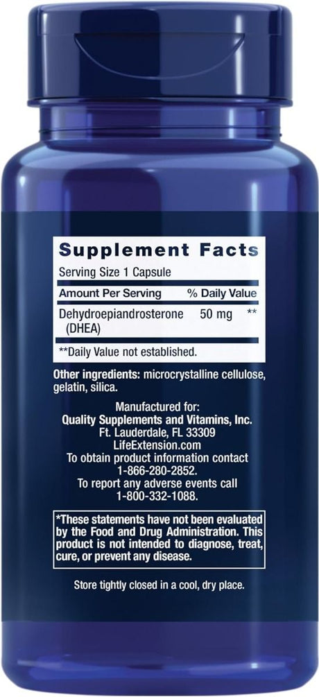 DHEA 50 MG 60 Capsules