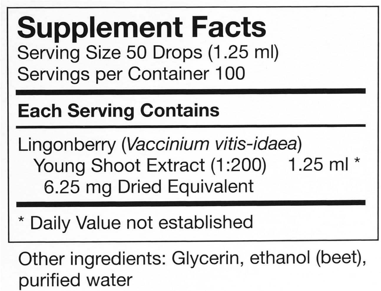Vaccinium Vitis Idaea 4.2  Oz. (125 Ml)
