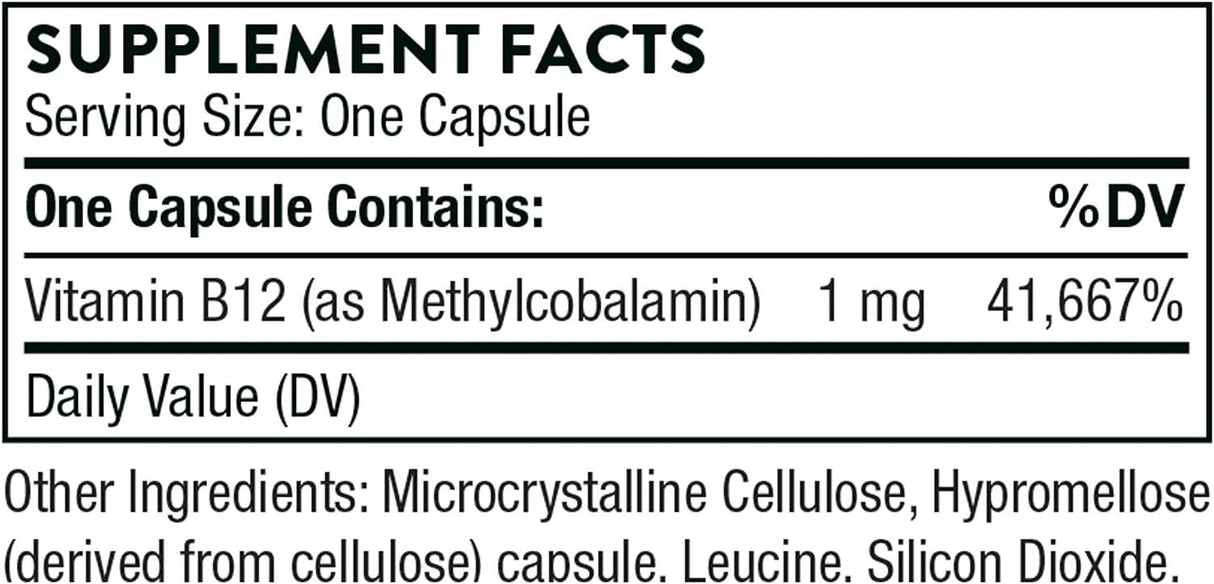 Vitamin B12 1 MG 60Veggie Caps