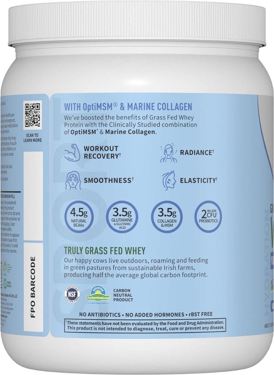 Sport Grass Fed Whey+ Skin Protein (457.5 G) Powder Vanilla